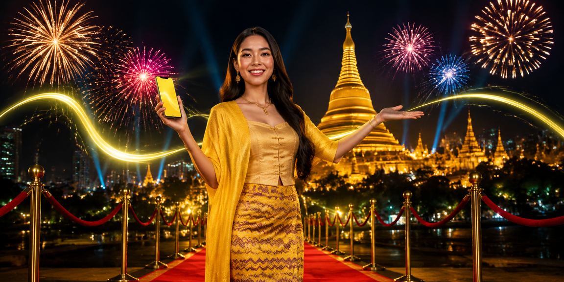 ရွှေတိဂုံဘုရားအနီး မြန်မာနိုင်ငံ ၂လုံး၃လုံးထီ ငွေပေးချေမှု ဖုန်းအသုံးပြုသူ